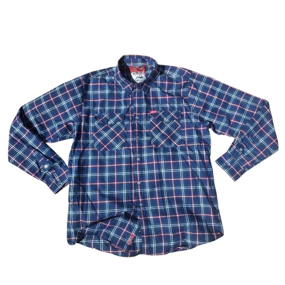 DIXXON Other - Dixxon The Torrence Long Sleeve Button Up Flannel Shirt- 2XL Tall